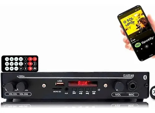 Receiver Para Som Ambiente Leson Lsn1002bt Slim Bt 2ls1002bt